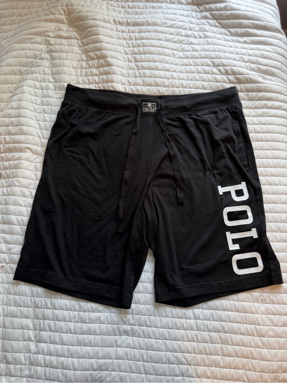 Polo by Ralph Lauren Black Athletic Shorts with White POLO Side Logo